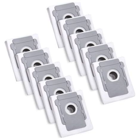 10 Sacs d'aspirateur pour iRobot Roomba i7 i7+ i3 i3+ i4 i4+ i6 i6+ j7 j7+ i8 i8+S9 S9+ E5 E6 E7 Clean Base, Sac à Poussière de Rechange Accessoire (1/5)