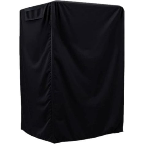 Housse pour scie circulaire, résistante à l'eau, en tissu Oxford, résistante aux UV, avec poignées et grilles de ventilation, pour le rangement extérieur et l'atelier, noire (420D:89 x (1/5)