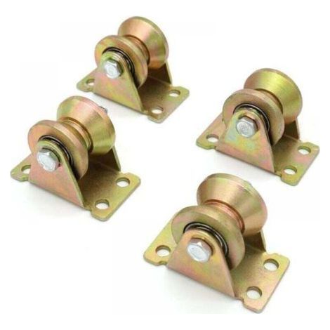 Colorful V-Groove Casters, XU, Sliding Door Casters, Used for Sliding Doors, Mechanical Trolleys, Mobile Workbenches, 50mm - (1/4)