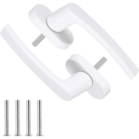 PVC-Fenstergriffe, weiße Aluminium-Fenstergriffe, Sicherheitsschlösser für Fenster, Türgriffe für PVC-Fenster und -Türen (1/5)