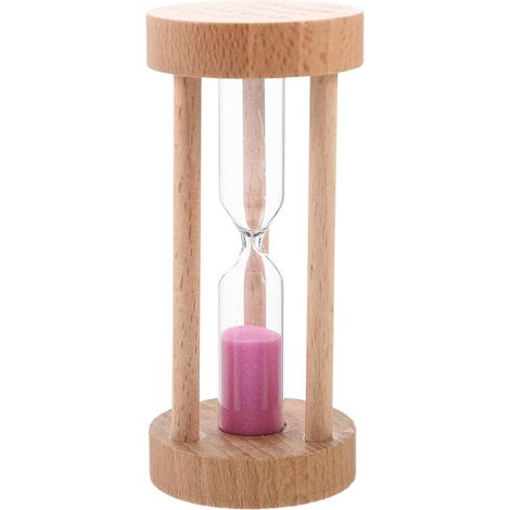 PATKAW Minuteur Sablier Décoratif en Verre Rose, 3, Fait Main (1/5)