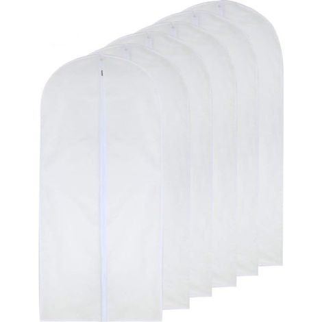 Filiyano-Housse à vêtements transparente 61 x 102 cm, housse à costumes blanche respirante (1/5)