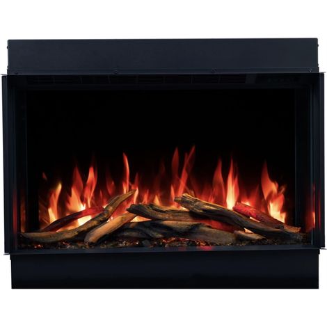 Cheminée électrique encastrable Solène 80cm - 1400 / 1600 W (1/5)