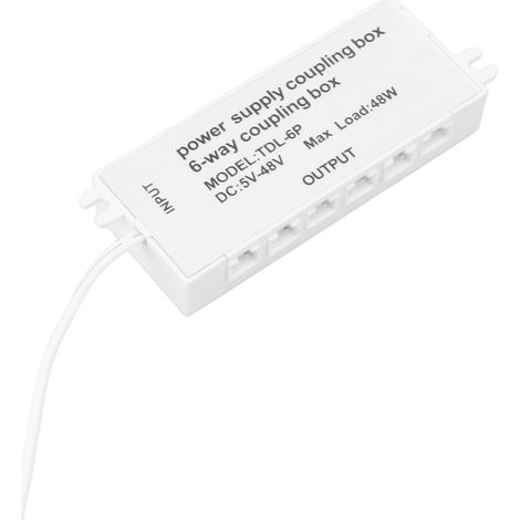 Boîte de jonction XH2.5 à 6 broches, 48 W, 5-48 V, Plug and Play, pour éclairage LED (1/5)