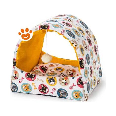 Leopet Cat Cuccia a Forma di Ten(38x40x45 cm) - Confezione 1 Pezzo -