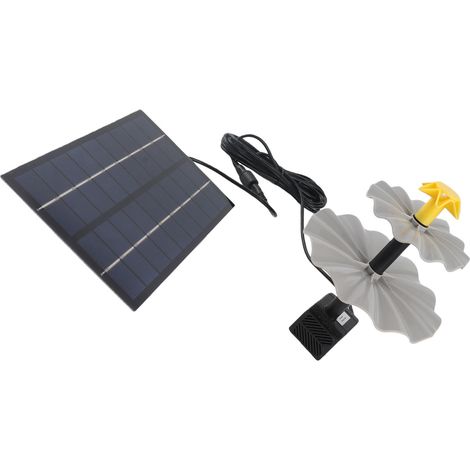 Kit de pompe à eau solaire extérieure 4W pour bassin, abreuvoir à oiseaux, jardin, piscine, aquarium, DC 4,5 à 10V (1/5)