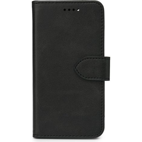Custodia a portafoglio eSTUFF per iPhone SE 2022/2020, nera, 100% plastica, ES67110001-bulk