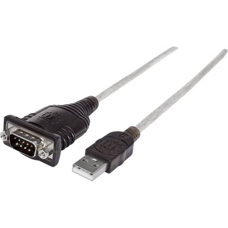 Câble de raccordement Manhattan USB 1.1, série [1x USB 1.1 type A mâle - 1x SUB-D mâle 9 pôles] 0.45 (1/4)