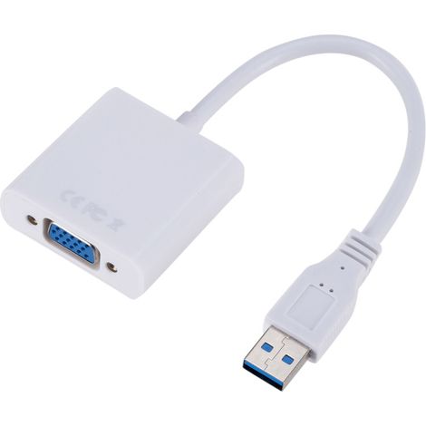Adaptador USB 3.0 a VGA, tarjeta de vídeo externa USB a VGA, convertidor VGA para PC de escritorio, portátil y monitor/proyector. (1/5)