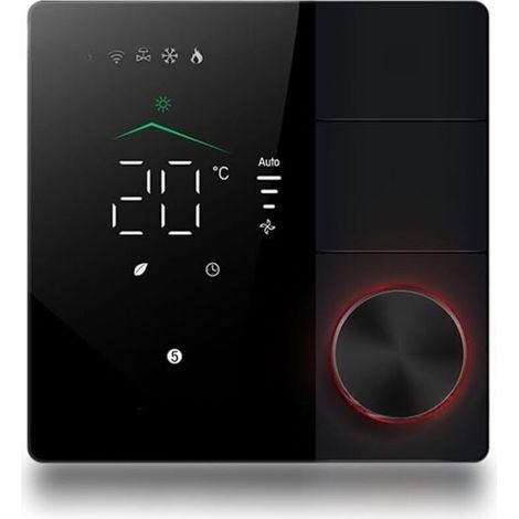 Les Thermostats Intelligents Tuya pour Climatiseur avec Télécommande WiFi Smart Knob Thermostat LED Temperature Control Switch B