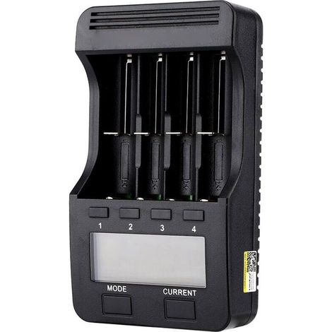 Chargeur de pile Liitokala Lii-500 – Écran LCD – 4 emplacements pour batteries Ni-MH Ni-Cd Li-Ion – Courants réglables jusqu'à 1000mA (1/5)