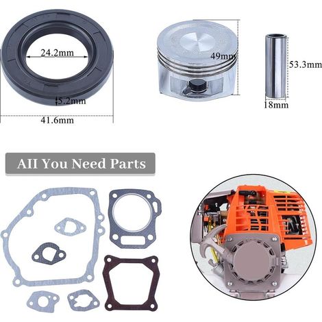 68-mm-Kolbenringdichtungssatz für Honda GX160, GX200, 168F 5,5/6,5 PS (2–3,5 kW) Benzinmotoren für Generatoren und Rasenmäher (1/5)
