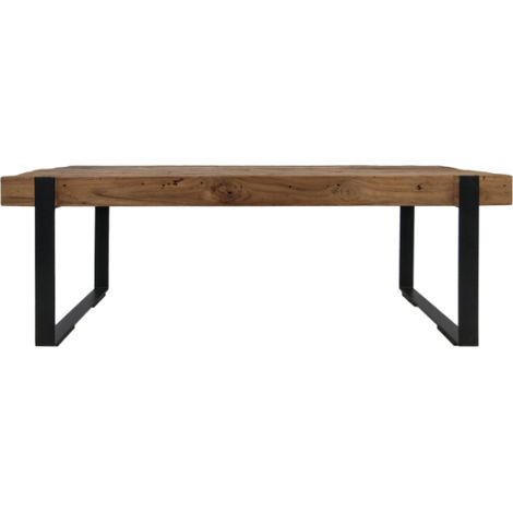 Table basse Norton 130x60 cm - teck/fer recyclé