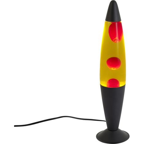 QAZQA Lava Lamp Yellow with Red Wax incl. LED - Molten Lava (1/5)