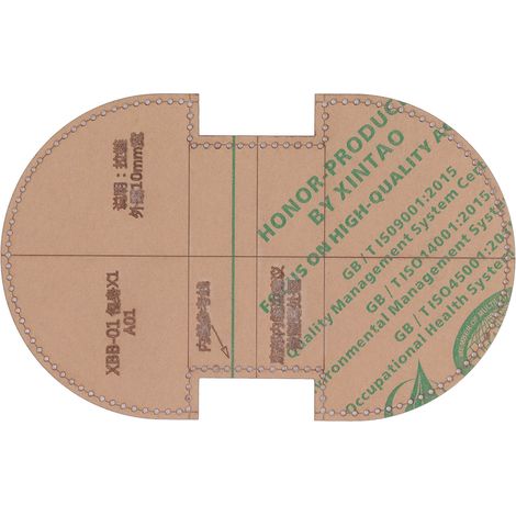 Gabarit acrylique pour portefeuille DIY, découpe précise, modèle clair pour fabrication de porte-monnaie en cuir (1/5)
