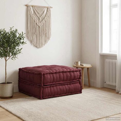 vidaXL Sofá modular tela granate 70x70x36 (1/5)