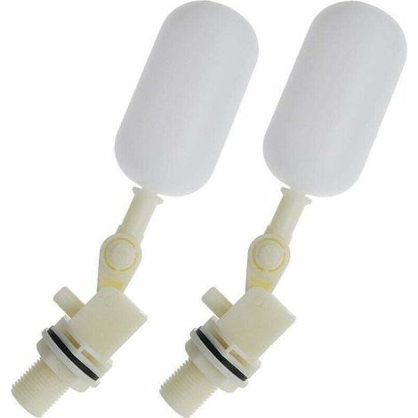 2pcs Robinet Boule de Vanne à Flotteur pour Aquarium Automatique 1/2 Pouce 20mm (1/4)