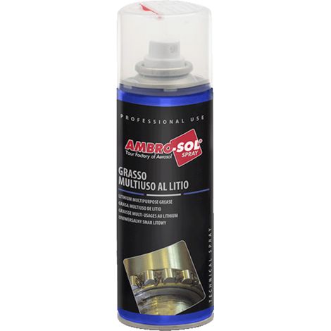 Grasso al litio chiaro multiuso spray per auto e industria 200 ml