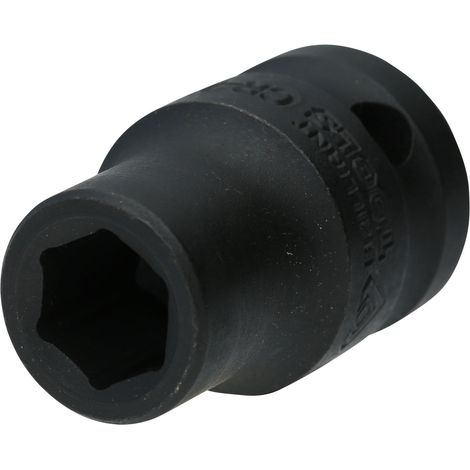 BRILLIANT TOOLS 1/2" Vaso de impacto hexagonal 11 mm corto - BT022632 (1/3)