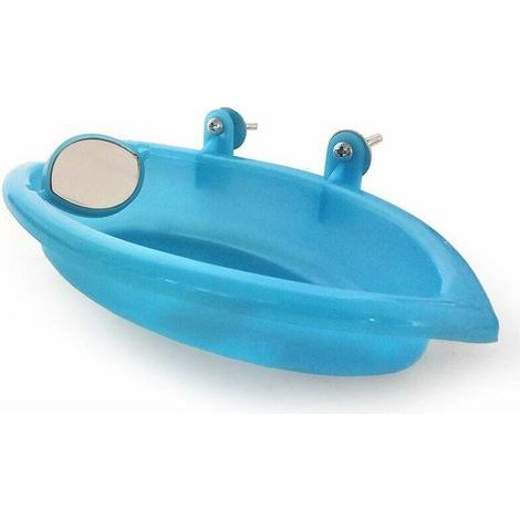 Parrot Bathtub, Parrot Bathtub with Mirror for Pets, Bird Cage Accessories, Bath Mirror, Shower Box, Bird Cage, Small Bird Cage Toys (1/5)