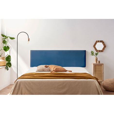 Cabecero Tapizado NOVA Polipiel 160x50x5 cm - AZUL OSCURO - Moonia (1/5)