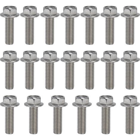 20 viti a testa esagonale flangiata M10x1.5 in acciaio inox A2-70 con guarnizione DIN6921M10x30 (1/5)