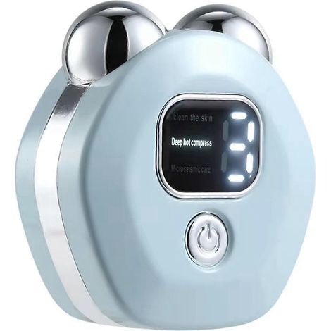 Wiederaufladbares Massagegerät, 3 Wärme- und Vibrationsmodi, hellblau (1/5)