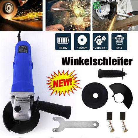 Broyeur d'angle de meuleuse de coupe de softgrip pxs 115mm réglage de la vitesse de disque 12000r / min
