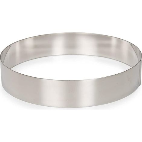 1 Cercle à Biscuit Acier Inoxydable 18/10, Diamètre Variable, Facile à Nettoyer, Pour Pâtisserie Maison