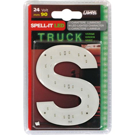Spell-It Led, 90 mm, 24V - Verde - S