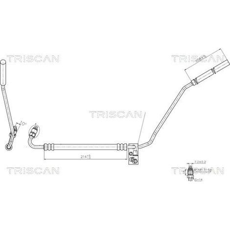 Tuyau hydraulique, direction TRISCAN 8516 29022 SEAT 6Q1 423 891 A