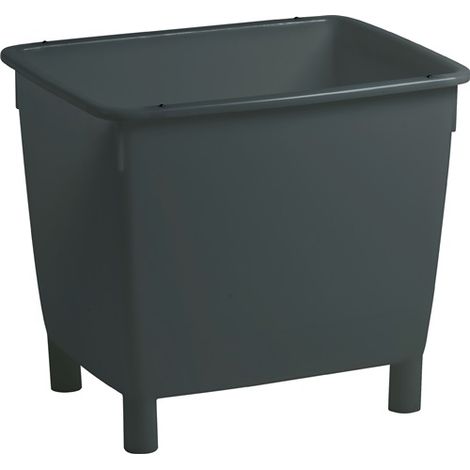 CRAEMER Leichtbaubehälter L790xB605xH680mm PE (HDPe) basaltgrau - 81021830 (1/3)