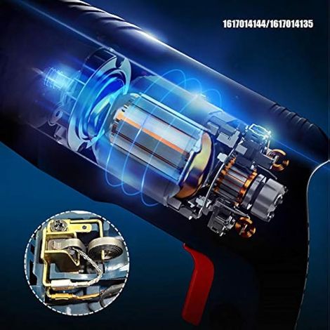 2 Paires Balais de Charbon Moteur Arrêt Accessoires Compatible pour GBH 5-40 DE 11264 EVS 1617014144 1617014135 (1/3)