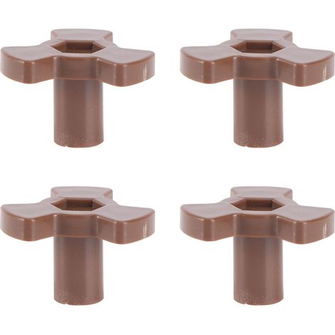 4 Stück Mikrowellen Drehtellerkupplung Ersatzteil aus Kunststoff 0,8cm Bohrung 1cm (1/5)