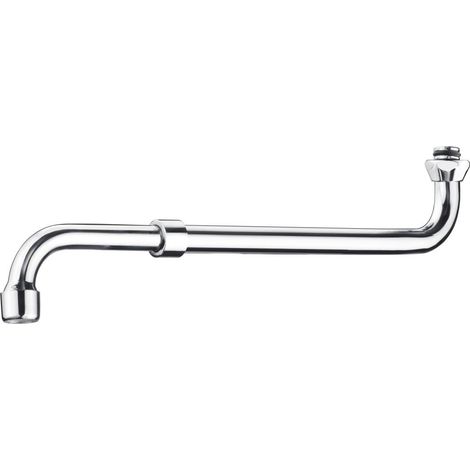 Cornat Rohrauslauf S-Form 27 - 44 cm verchromt, schwenk- und ausziehbar (1/2)