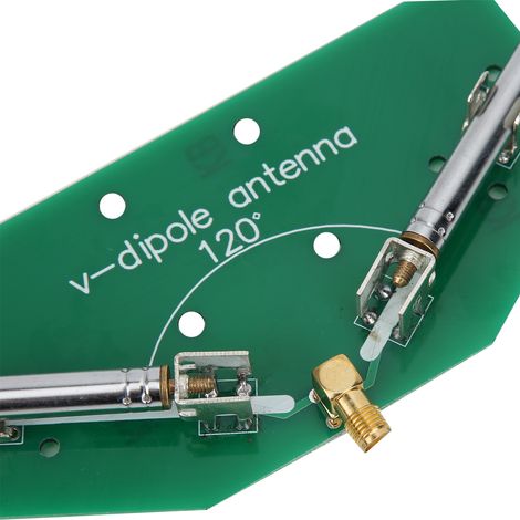 Antenne dipôle en V - v1, fréquence 78 MHz-1 GHz. (1/5)