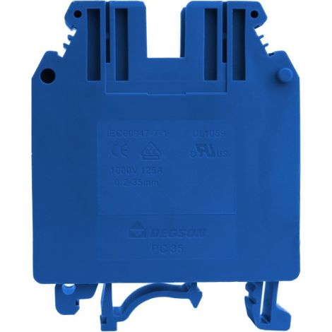 Connettore a vite blu per guida DIN, 35 mm² 1P (1/3)