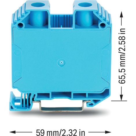 WAGO 2-Leiter-Durchgangsklemme 883-3504 35 mm² blau
