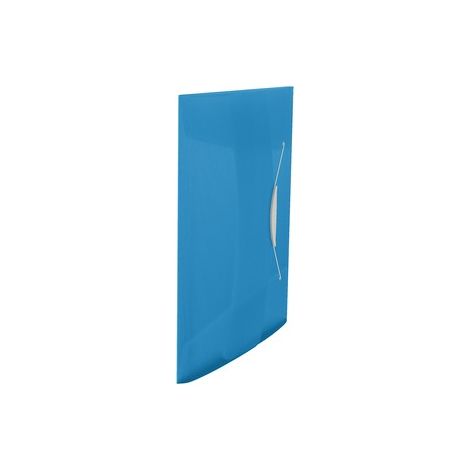 CARTELLINA 3 LEMBI C/ELASTICO BLU