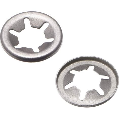 Rondelle de Blocage M7 x 15mm Rondelle de Verrouillage Interne Dent Étoile Inox Acier Pousser verrou Rondelle V Clips Attache 100pcs
