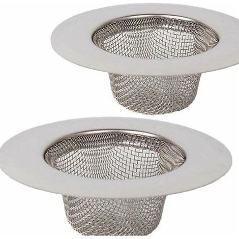 2 pièces en Acier Inoxydable Tamis,Mini Tamis d'évier,Filtre de Filtre de Drain d'évier d'acier Inoxydable,Tamis filtrant,Filtre pour évier de Douche, de Bain ou de Cuisine (1/4)