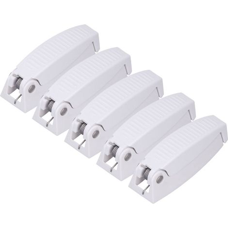 Set di 5 chiusure per porte di camper, realizzate in plastica ABS, per porte di stivaggio di roulotte o rimorchi.