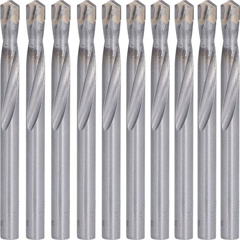 10pcs Foret carbure 7mm tige droite  Forets hélicoïdaux en acier au tungstène, pour alliage d'acier inoxydable, métal, plastique et bois. (1/5)