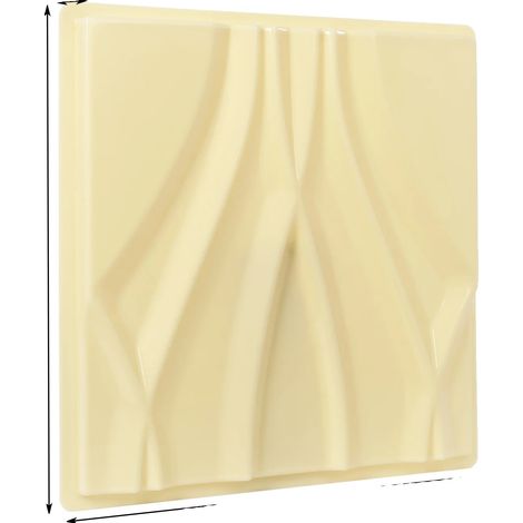 Molde de pared 3D, material ABS flexible, fácil de usar para decoración de interiores, color beige. (1/2)