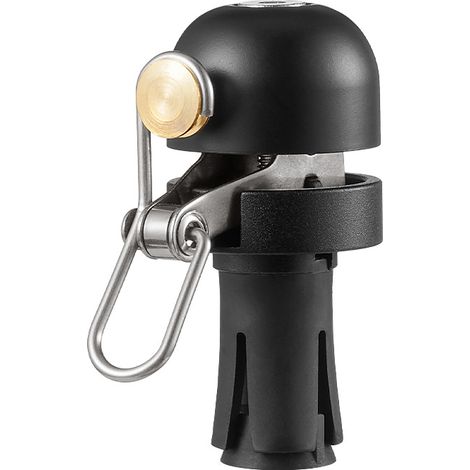 Sonnette de vélo en aluminium – Sonnette de vélo – Sonnette d'avertissement extra forte – Convient aux VTT et aux vélos de route – Sonnette de guidon – Sonnette de sécurité – Noire (1/5)
