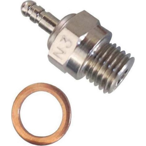 Bougies d'allumage universelles N3-N4 compatibles avec les voitures télécommandées HSP, compatibles avec un carburant contenant de 5 % à 40 % de méthanol. (1/4)
