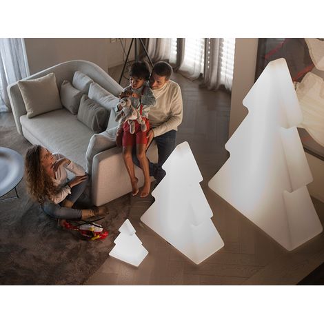 Moovere – Sapin de Noël PINUS 100 câblé avec lumière LED froide 6000K – Résistant aux intempéries – Dimensions 78 x 35 x 100 cm – Fabriqué en Espagne (1/4)