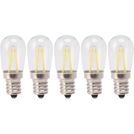 Vtizikl 5 pièces réfrigérateur lampe ampoule basse température faible consommation d'énergie E12 LED réfrigérateur ampoule 120V lumière blanche