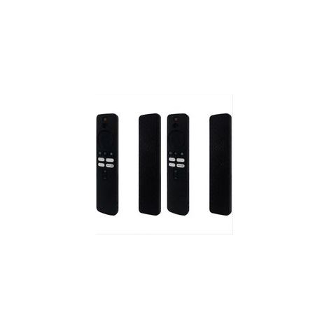 Custodia protettiva in silicone nero per il telecomando del TV Box Xiaomi 4K di seconda generazione. - Crezuo