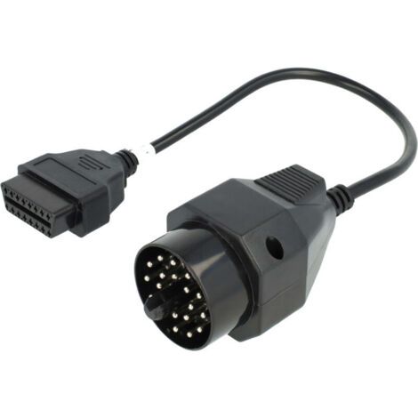 OBD2 Câble adaptateur 20Pin BMW Edibas à 16Pin Appareil de diagnostic OBD adapté aux anciens modèles compatible avec BMW 1982-2002